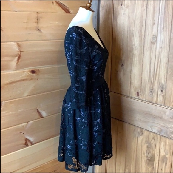 Victoria’s Secret black eyelet lace fit and flare dress Size 6 - Picture 7 of 9